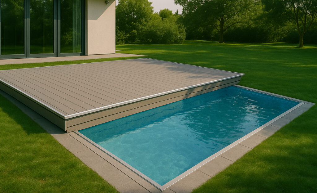 Terrace covering pool