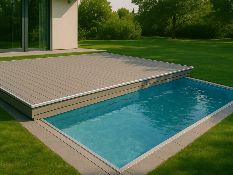 Terrace covering pool